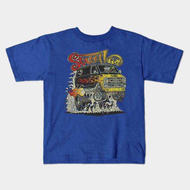 Monster Street Van 1976 Kids T-Shirt by JCD666